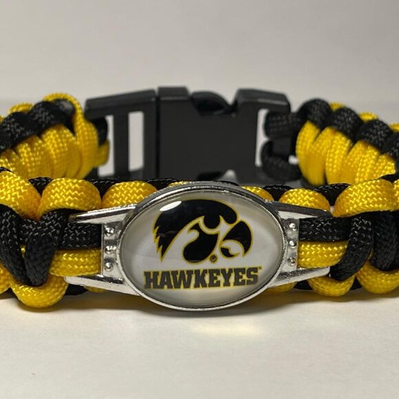 Iowa Hawkeyes NCAA Paracord Bracelet NEW - Picture 1 of 2